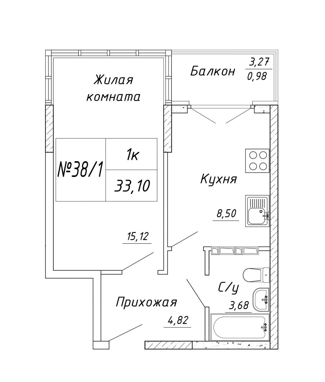 Продажа 1-комнатной квартиры, Фрунзе, Гагарина улица,  д.2