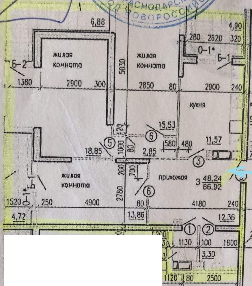 Продажа 3-комнатной квартиры, Новороссийск, Южная улица,  д.19