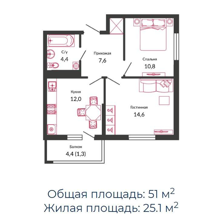 Продажа 1-комнатной квартиры, Новороссийск, Герцена улица,  д.3А