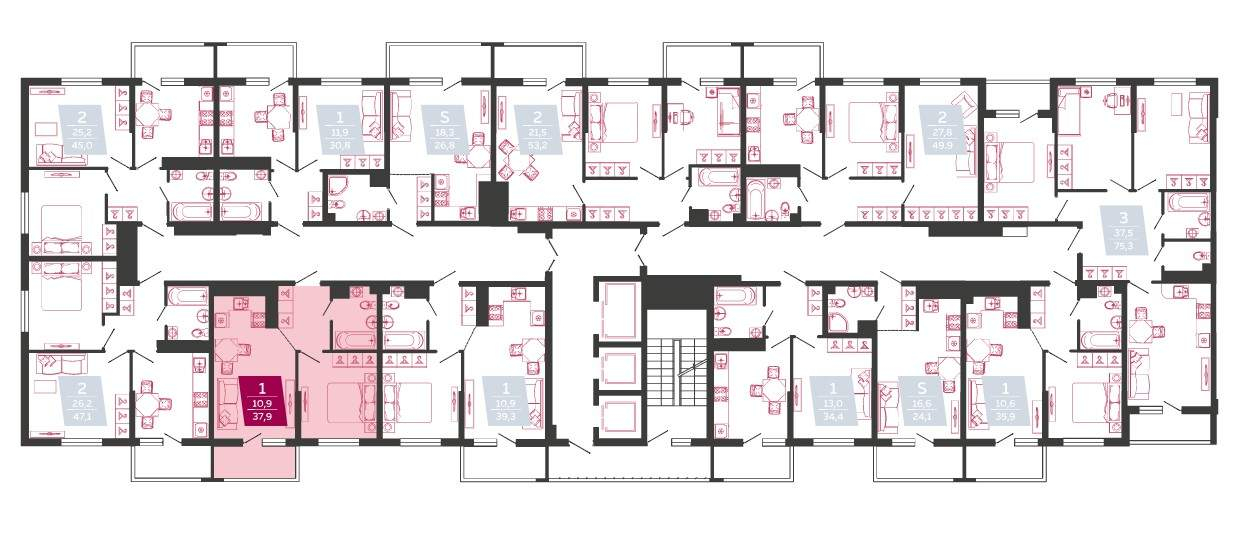 Продажа 1-комнатной квартиры, Новороссийск, Герцена улица,  д.3А