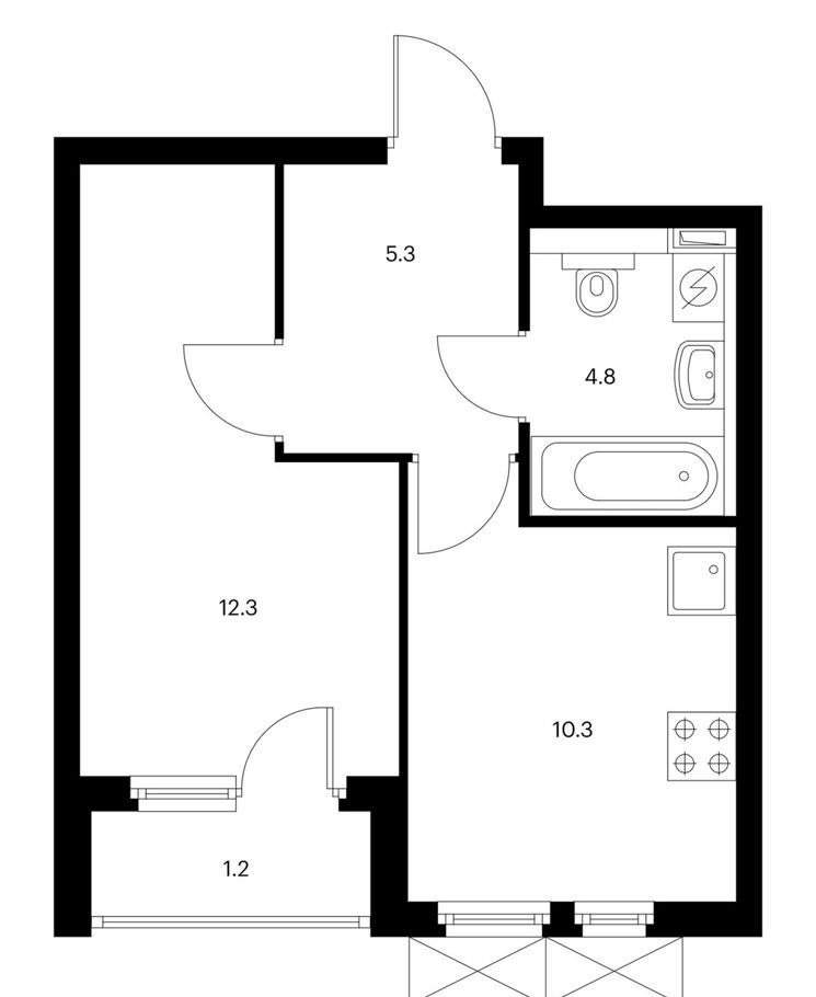 Продажа 1-комнатной квартиры, Новороссийск, Григорьева улица,  д.12