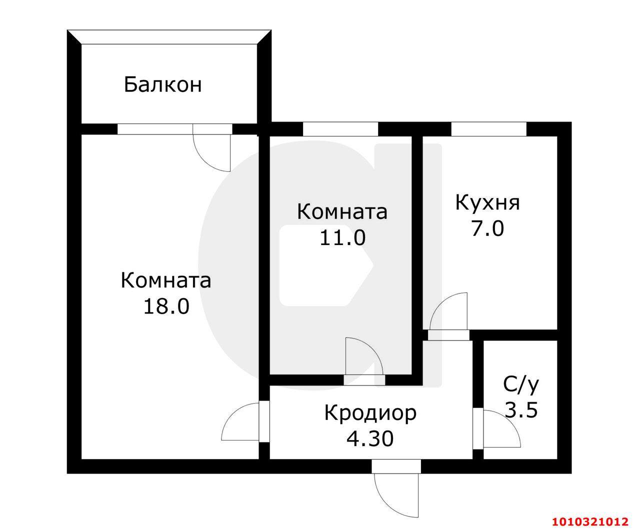 Продажа 2-комнатной квартиры, Березовый, им. Археолога Анфимова улица,  д.25