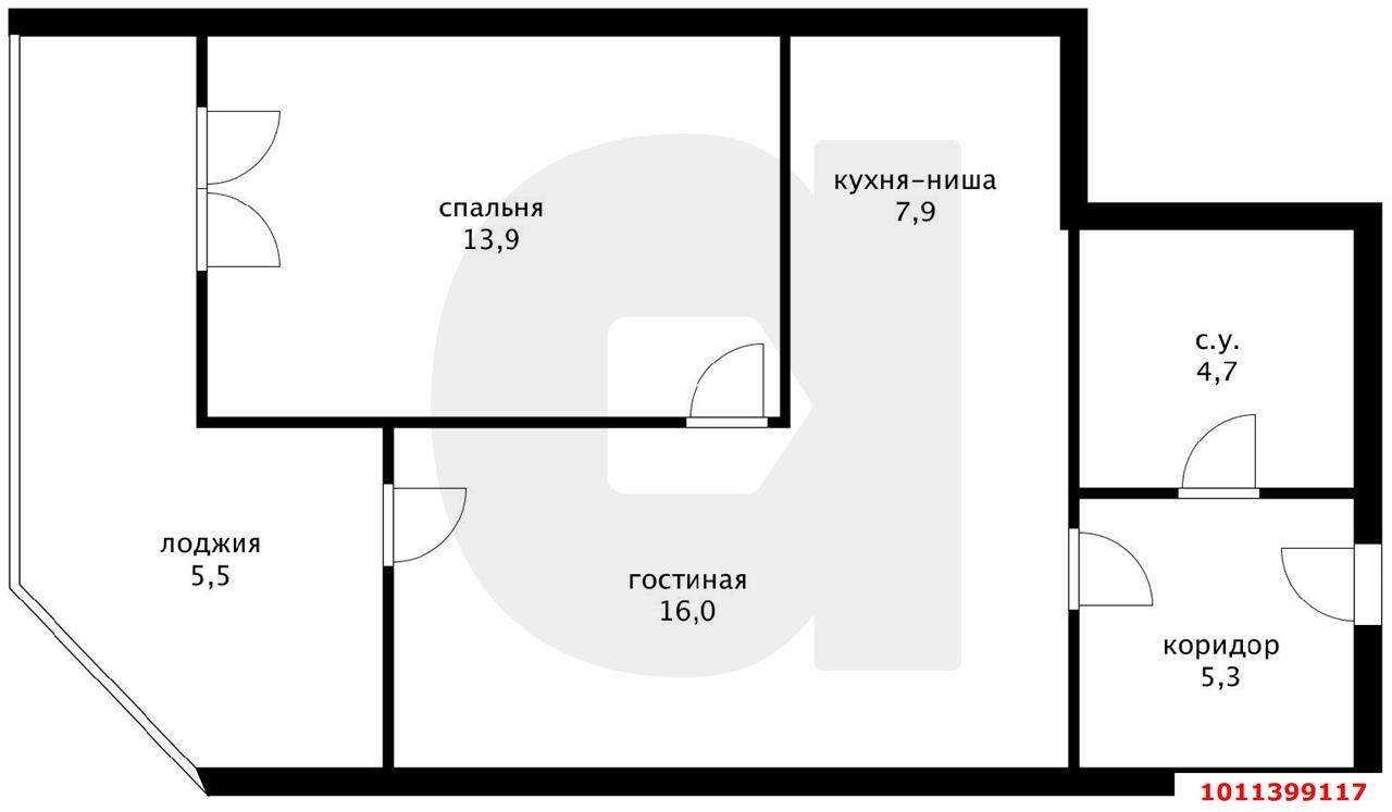 Продажа 2-комнатной квартиры, Краснодар, им. Адмирала Пустошкина бульвар,  д.11