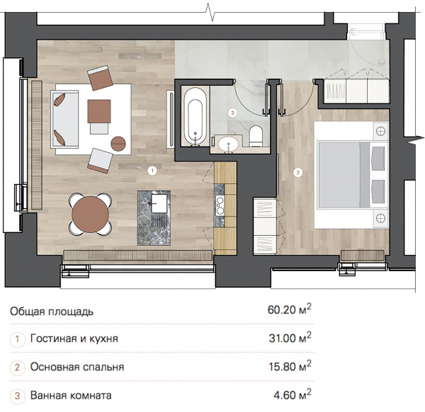 Продажа 1-комнатной квартиры, Санкт-Петербург, Адмирала Лазарева набережная,  д.22