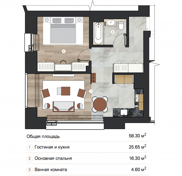 Продажа 1-комнатной квартиры, Санкт-Петербург, Адмирала Лазарева набережная,  д.22