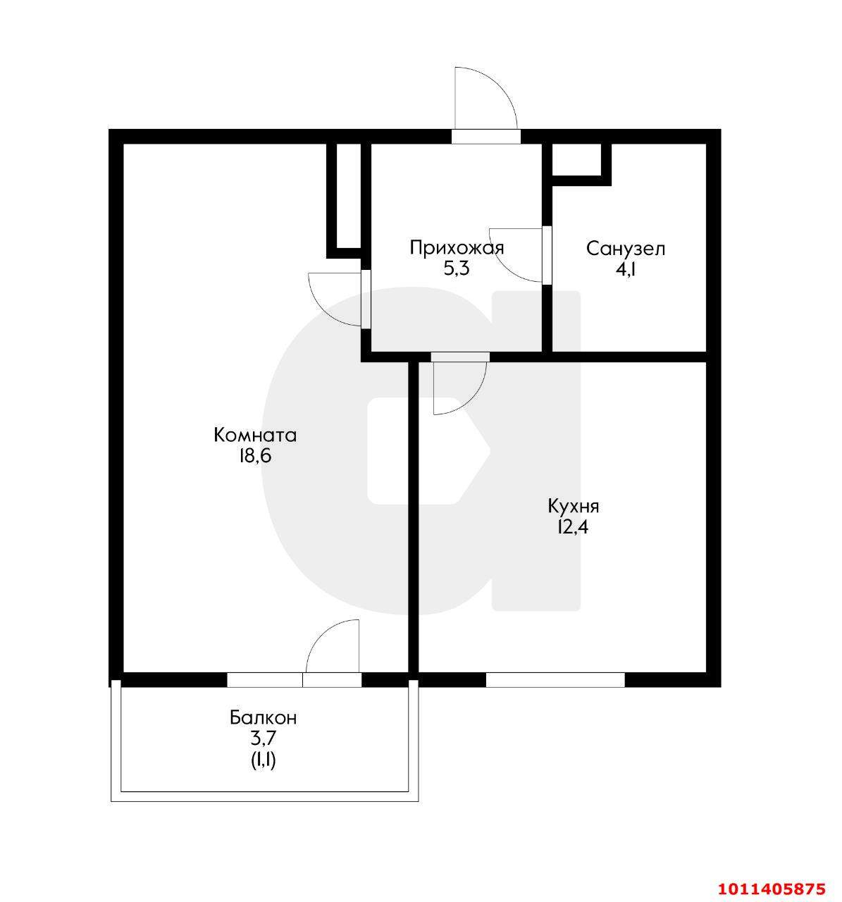 Продажа 1-комнатной квартиры, Краснодар, Старокубанская улица,  д.123А