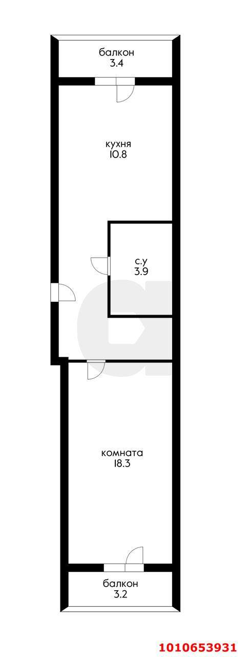 Продажа 1-комнатной квартиры, Краснодар, Героев-Разведчиков улица,  д.11/3