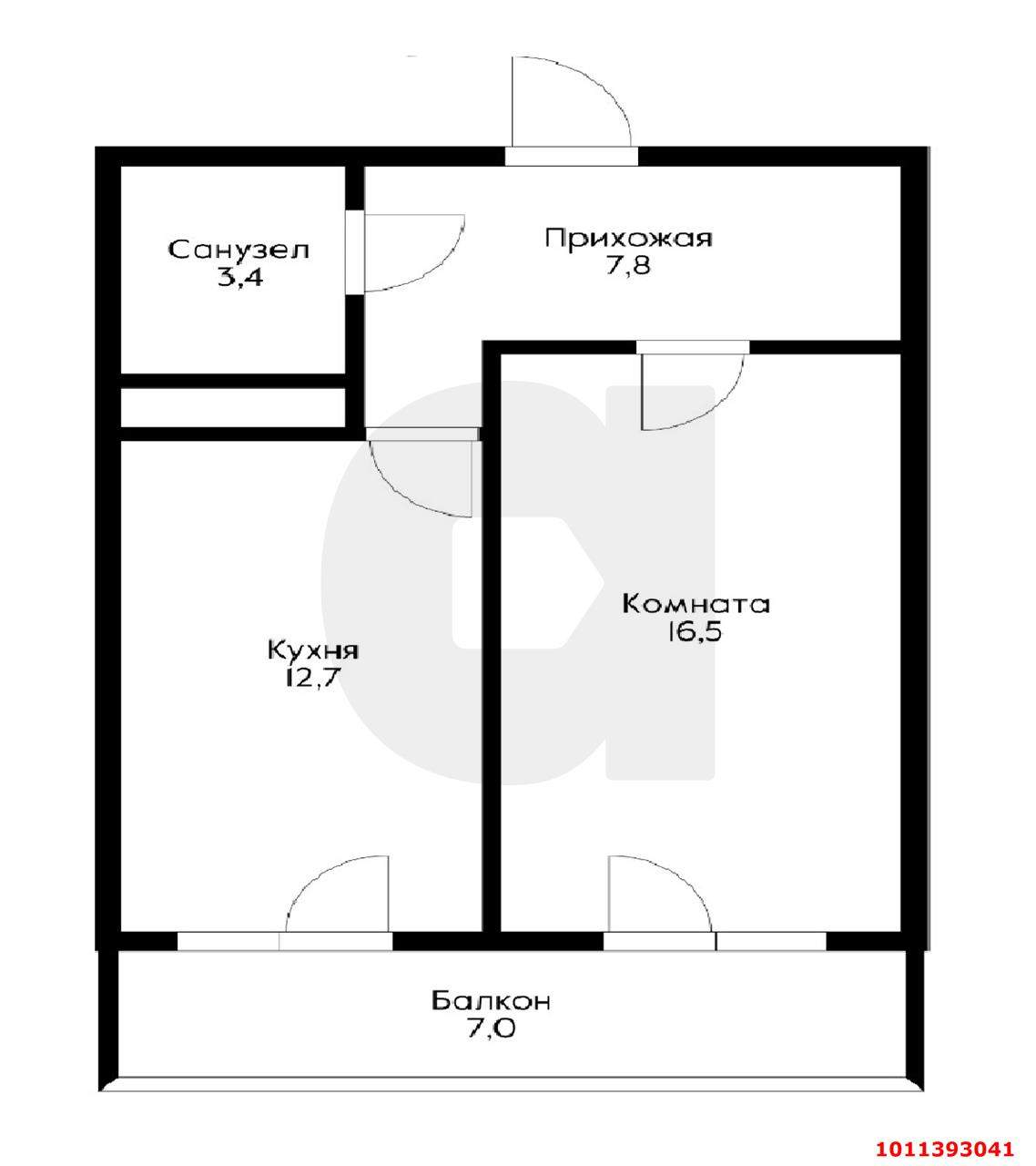 Продажа 1-комнатной квартиры, Краснодар, им. Леонида Лаврова улица,  д.8к1