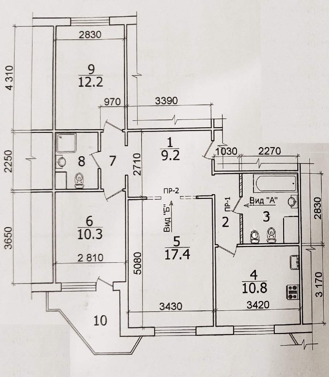 Продажа 3-комнатной квартиры, Балашиха, Жилгородок улица,  д.1