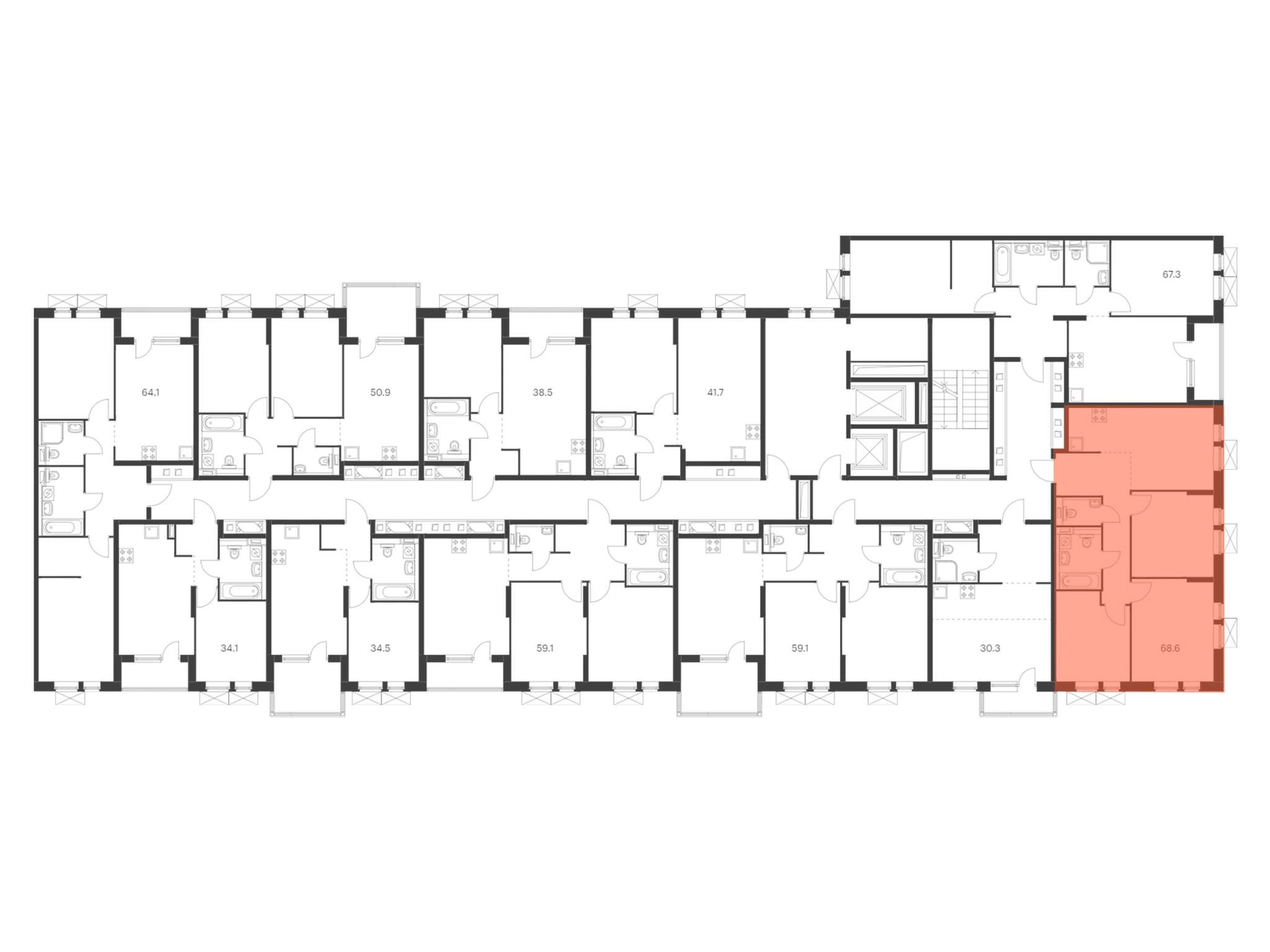 Продажа 3-комнатной новостройки, Новороссийск, Мурата Ахеджака улица,  д.3