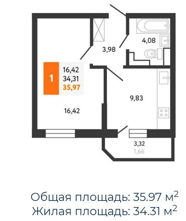 Продажа 2-комнатной новостройки, Новороссийск, Мысхакское шоссе,  д.1