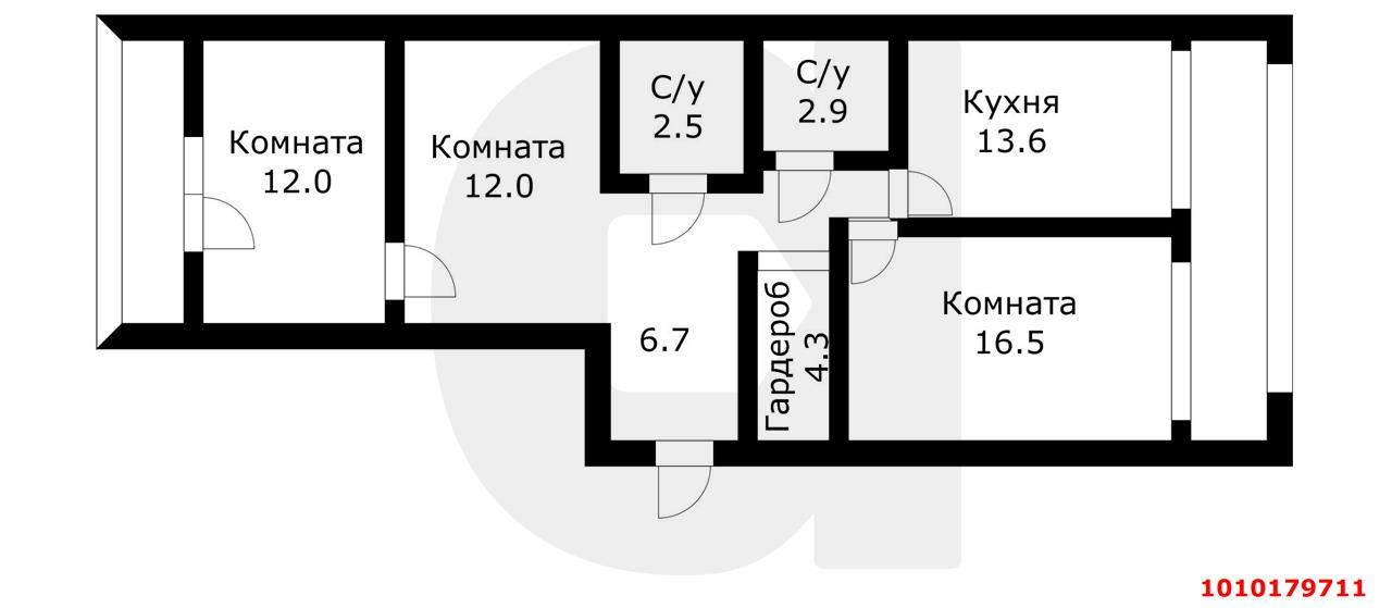 Продажа 2-комнатной квартиры, Краснодар, им. Чайковского П.И. улица,  д.23/2