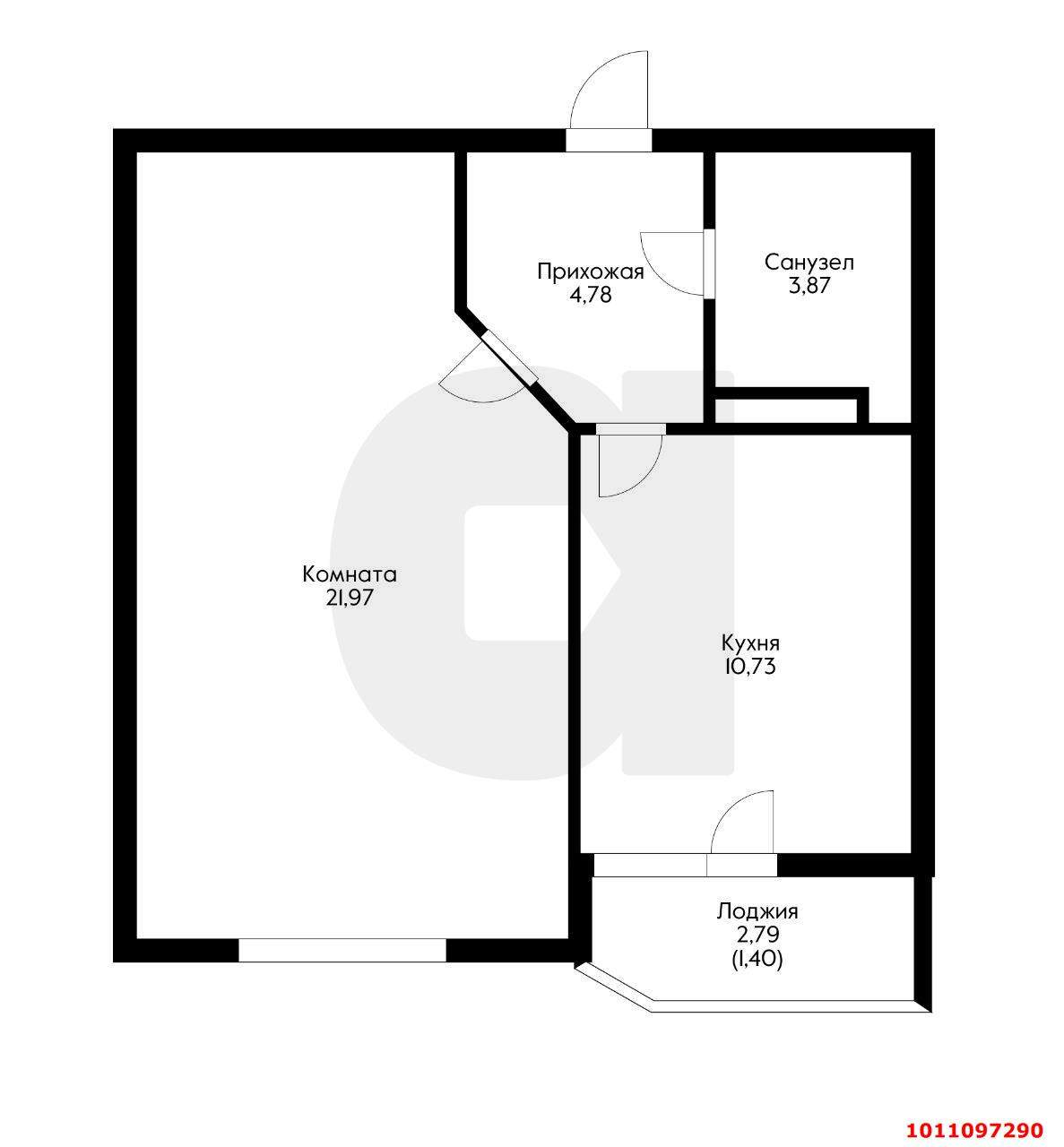 Продажа 1-комнатной квартиры, Краснодар, Конгрессная улица,  д.31