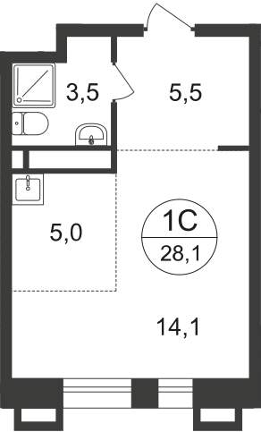 Продажа новостройки, Московский, 7 фаза,  д.к1