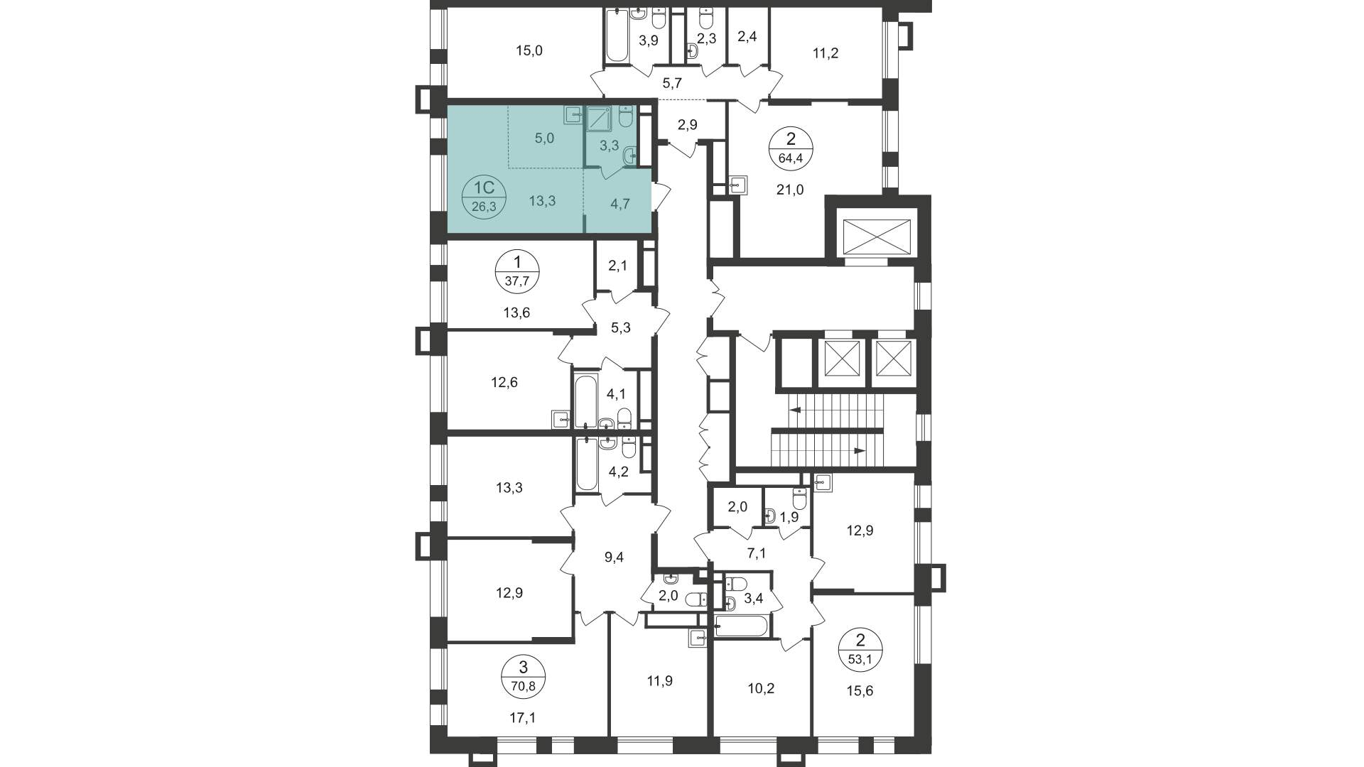 Продажа новостройки, Московский, 7 фаза,  д.к1