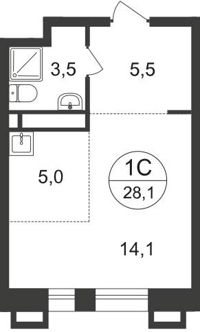 Продажа новостройки, Московский, 7 фаза,  д.к1