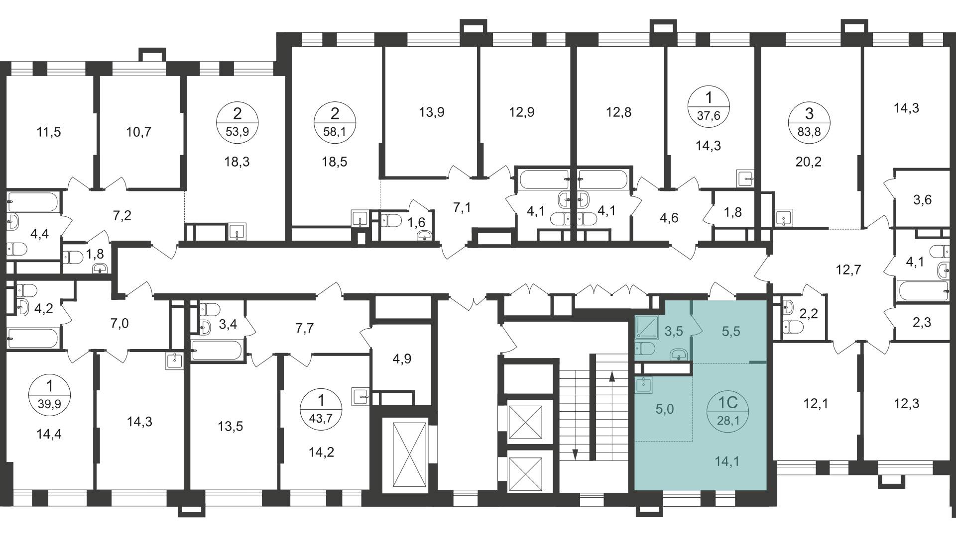 Продажа новостройки, Московский, 7 фаза,  д.к1