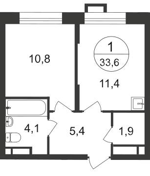 Продажа 1-комнатной новостройки, Московский, 7 фаза,  д.к2