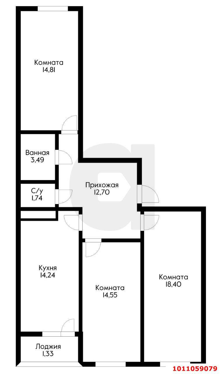 Продажа 3-комнатной квартиры, Краснодар, им. Сорока А.М. улица,  д.6