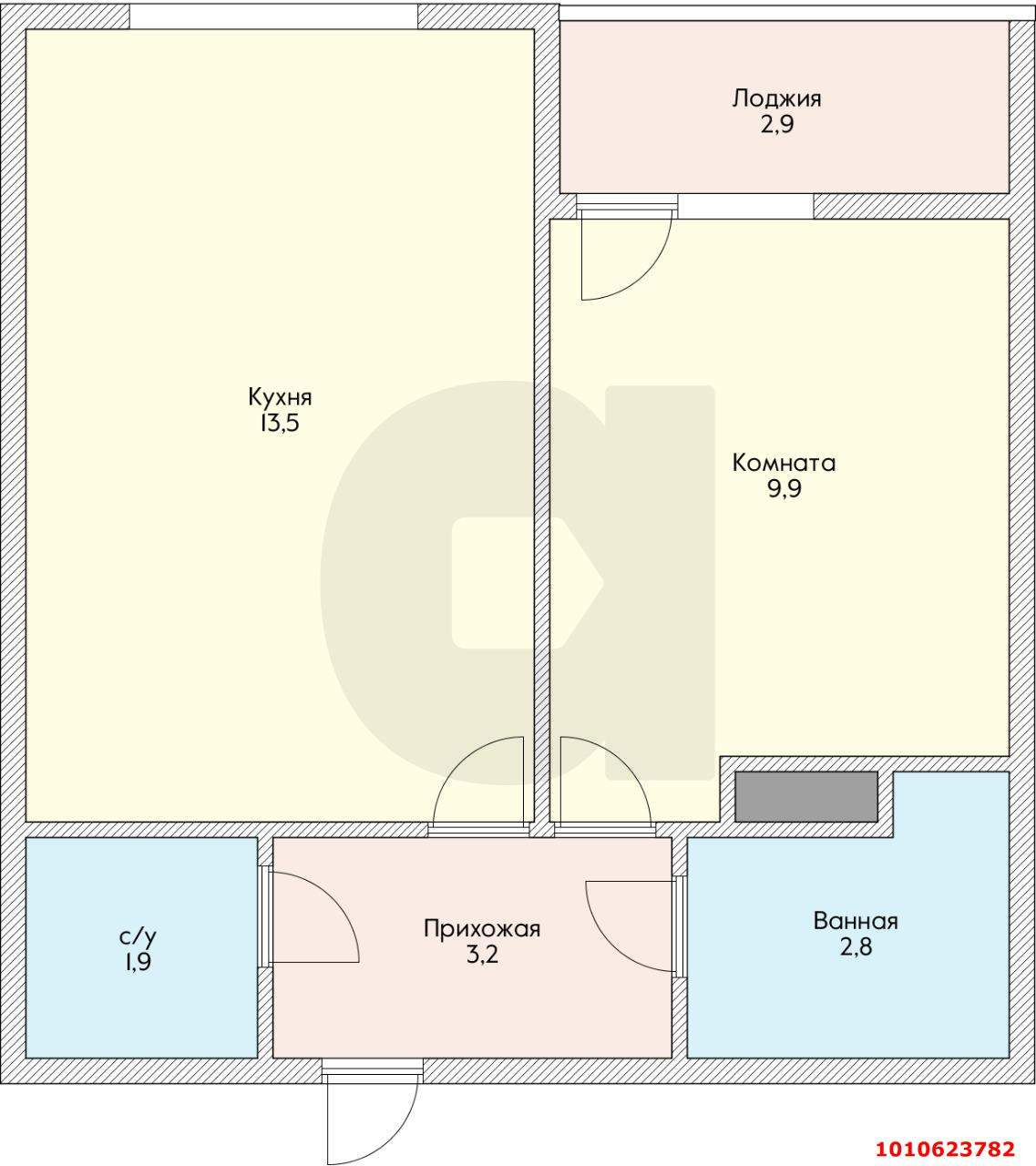Продажа 1-комнатной квартиры, Краснодар, Западный Обход улица,  д.39/2
