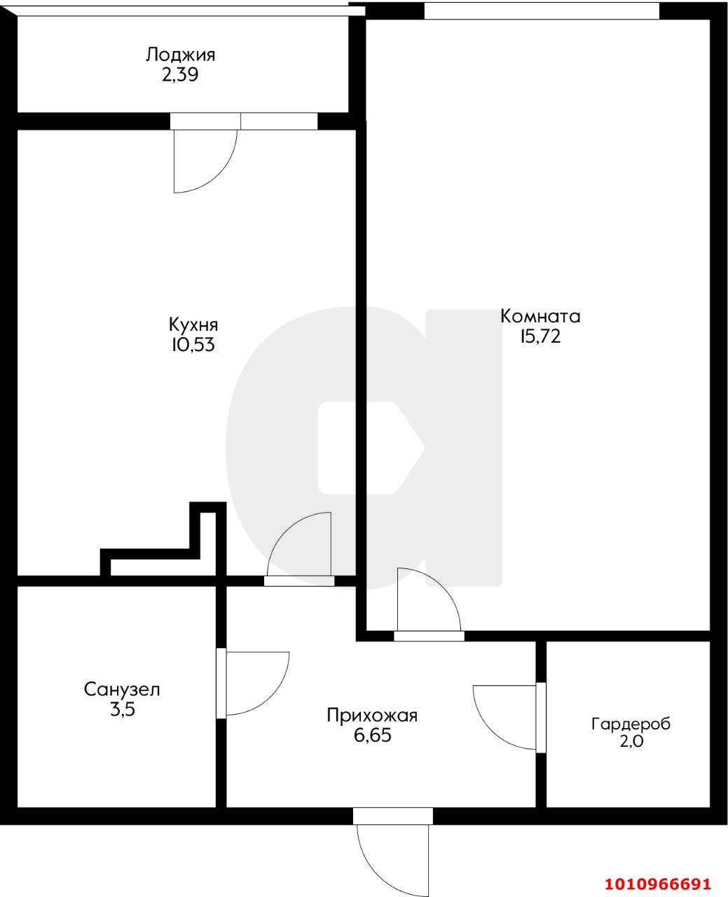 Продажа 1-комнатной квартиры, Краснодар, Конгрессная улица,  д.19/1