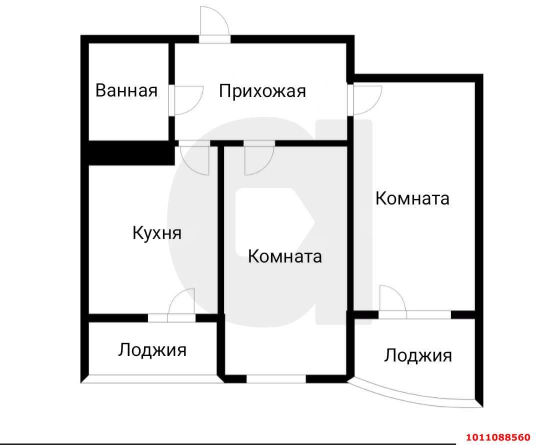 Продажа 2-комнатной квартиры, Краснодар, им. Адмирала Серебрякова улица,  д.3