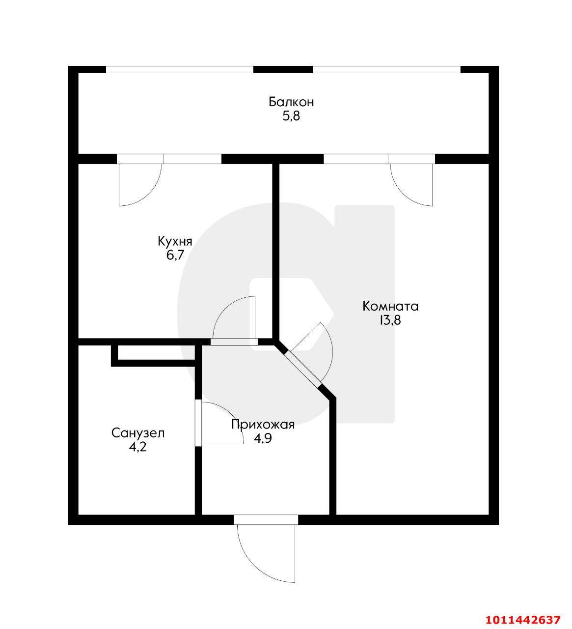 Продажа 1-комнатной квартиры, Краснодар, 3-я Трудовая улица,  д.1/3