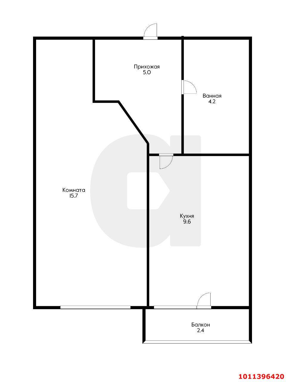 Продажа 1-комнатной квартиры, Краснодар, Командорская улица,  д.2к9