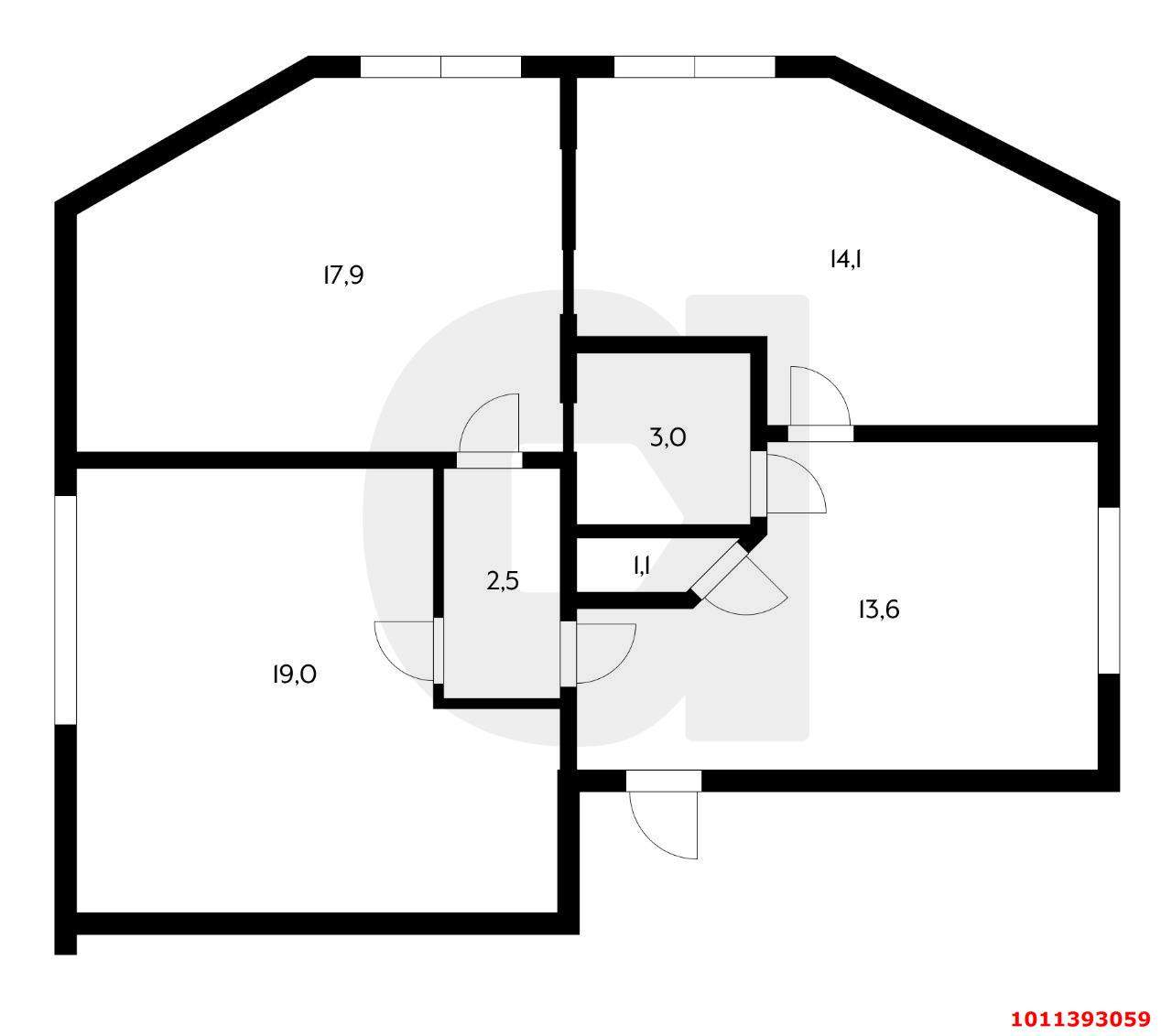 Продажа 3-комнатной квартиры, Краснодар, им. Федора Лузана улица,  д.8