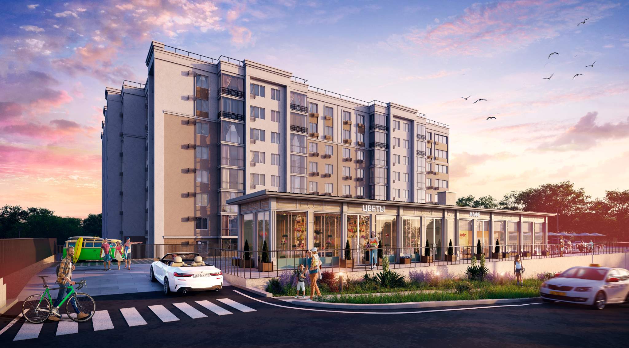 Продажа 1-комнатной новостройки, Феодосия, Симферопольское шоссе,  д.48