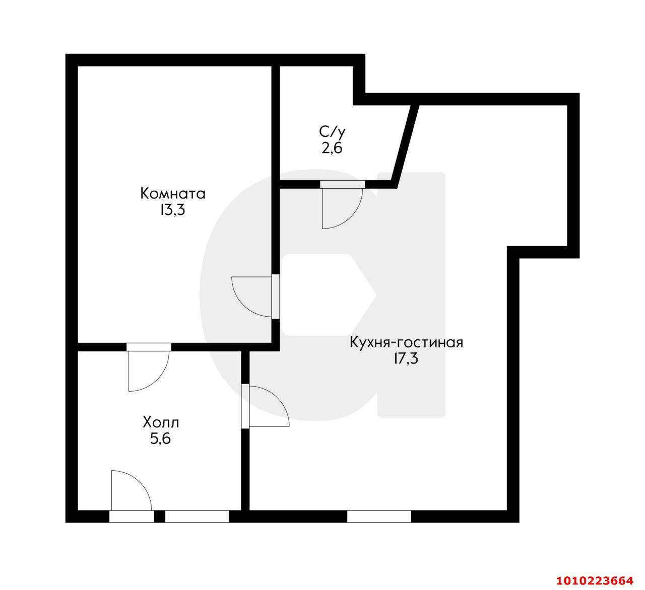 Продажа 1-комнатной квартиры, Краснодар, Гимназическая улица,  д.25