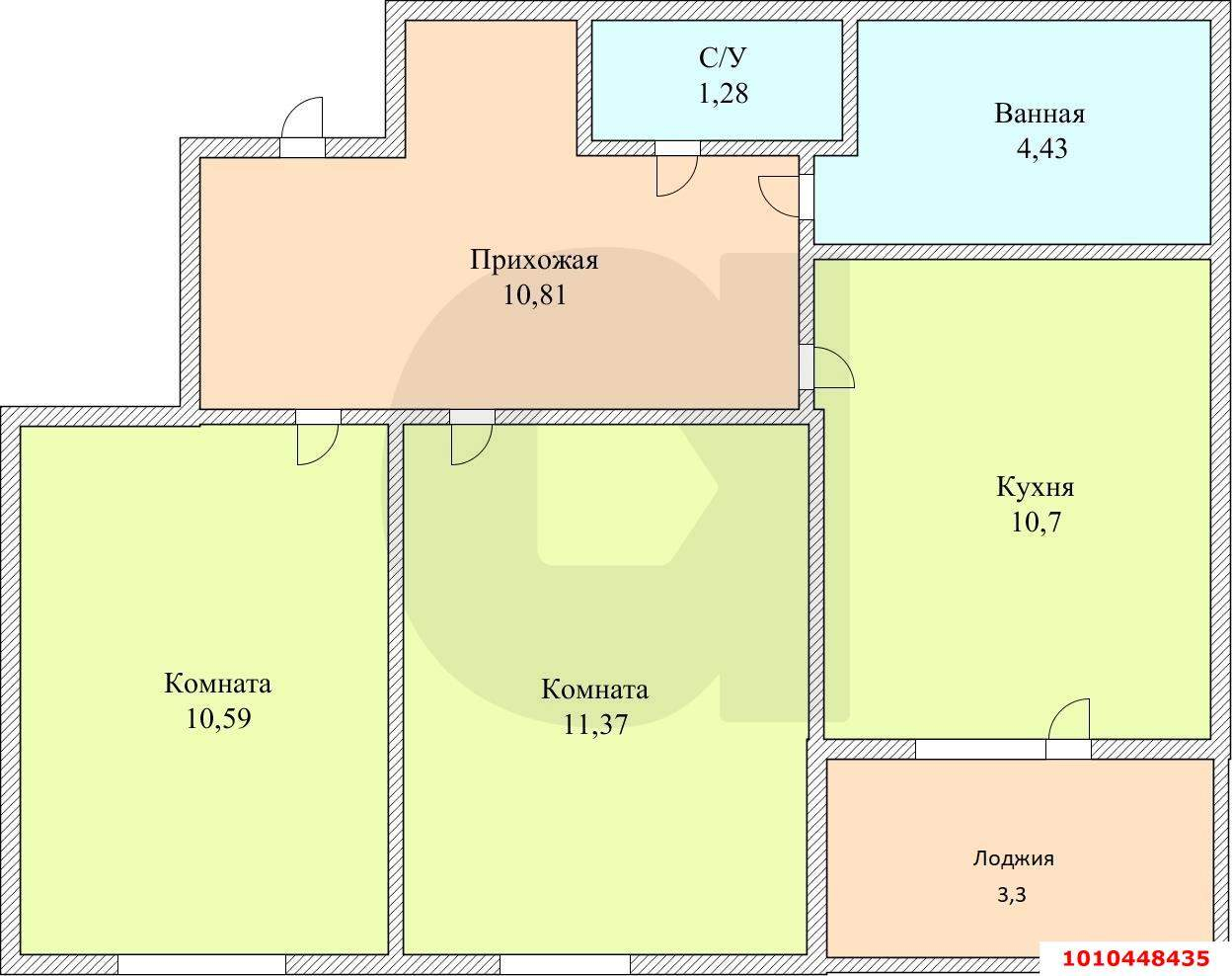 Продажа 2-комнатной квартиры, Краснодар, им. Героя Яцкова И.В. улица,  д.48