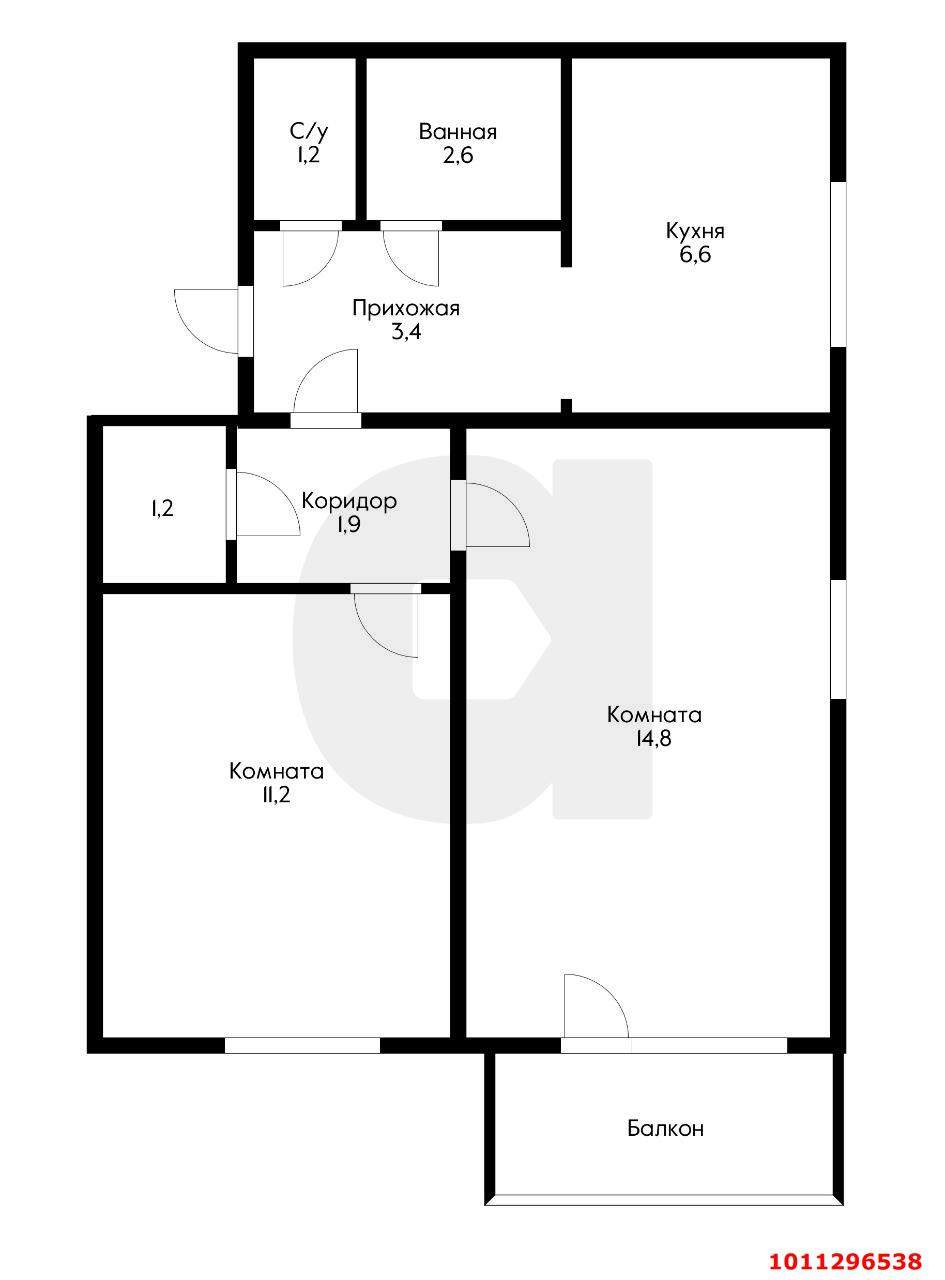 Продажа 2-комнатной квартиры, Краснодар, им. 40-летия Победы улица,  д.71