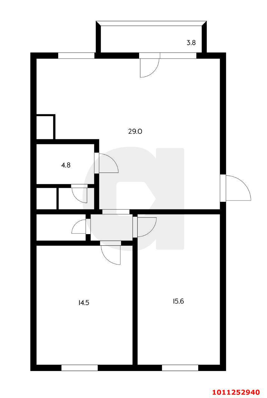 Продажа 2-комнатной квартиры, Краснодар, Восточно-Кругликовская улица,  д.70