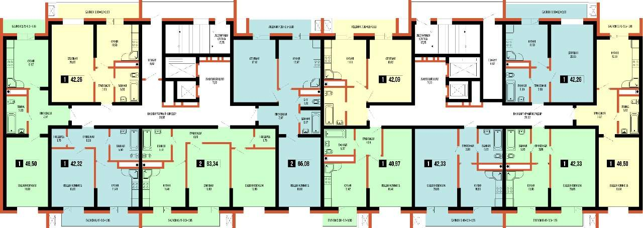 Продажа 1-комнатной новостройки, Новороссийск, Хворостянского улица,  д.25