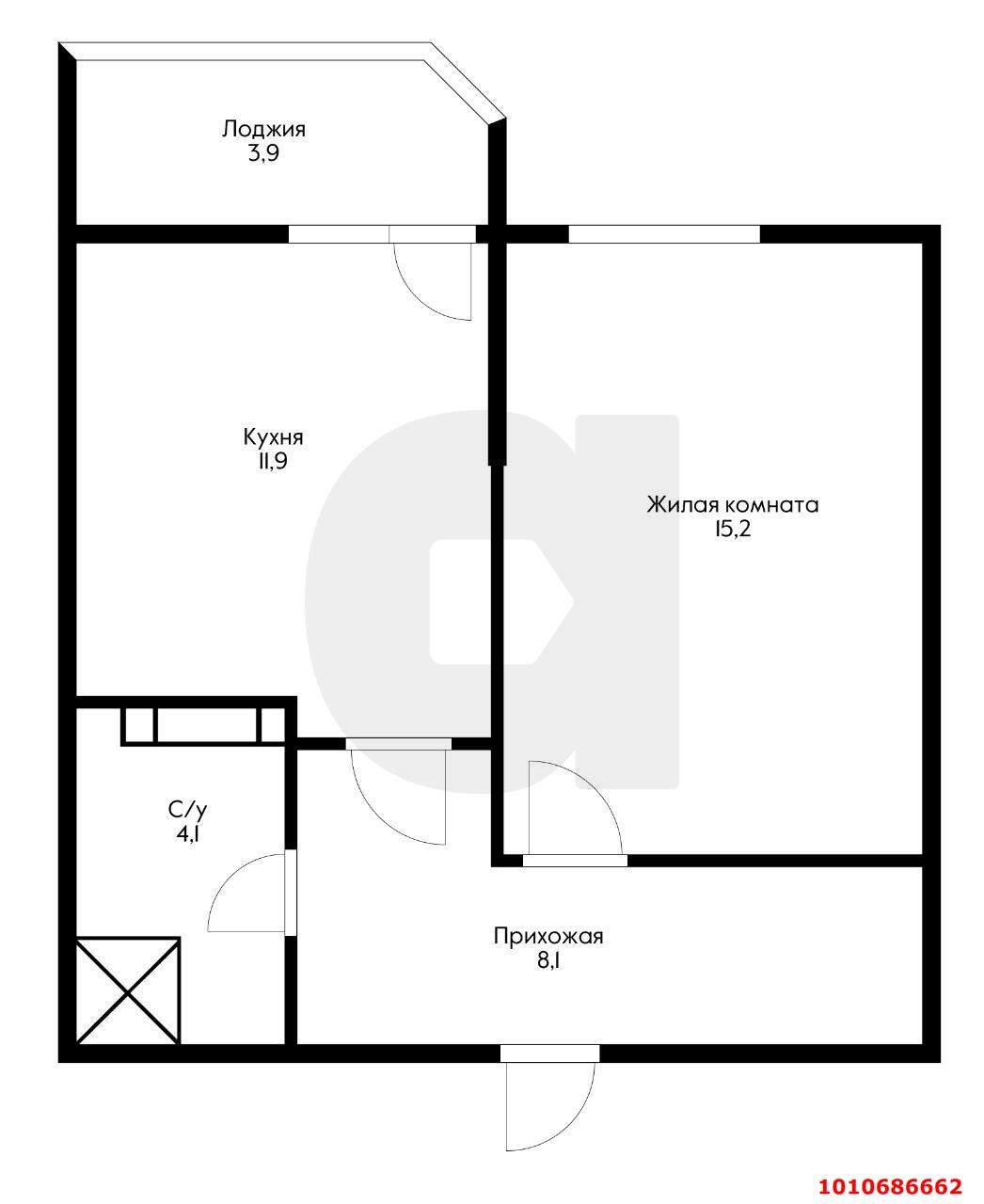 Продажа 1-комнатной квартиры, Краснодар, им. Дзержинского улица,  д.110А