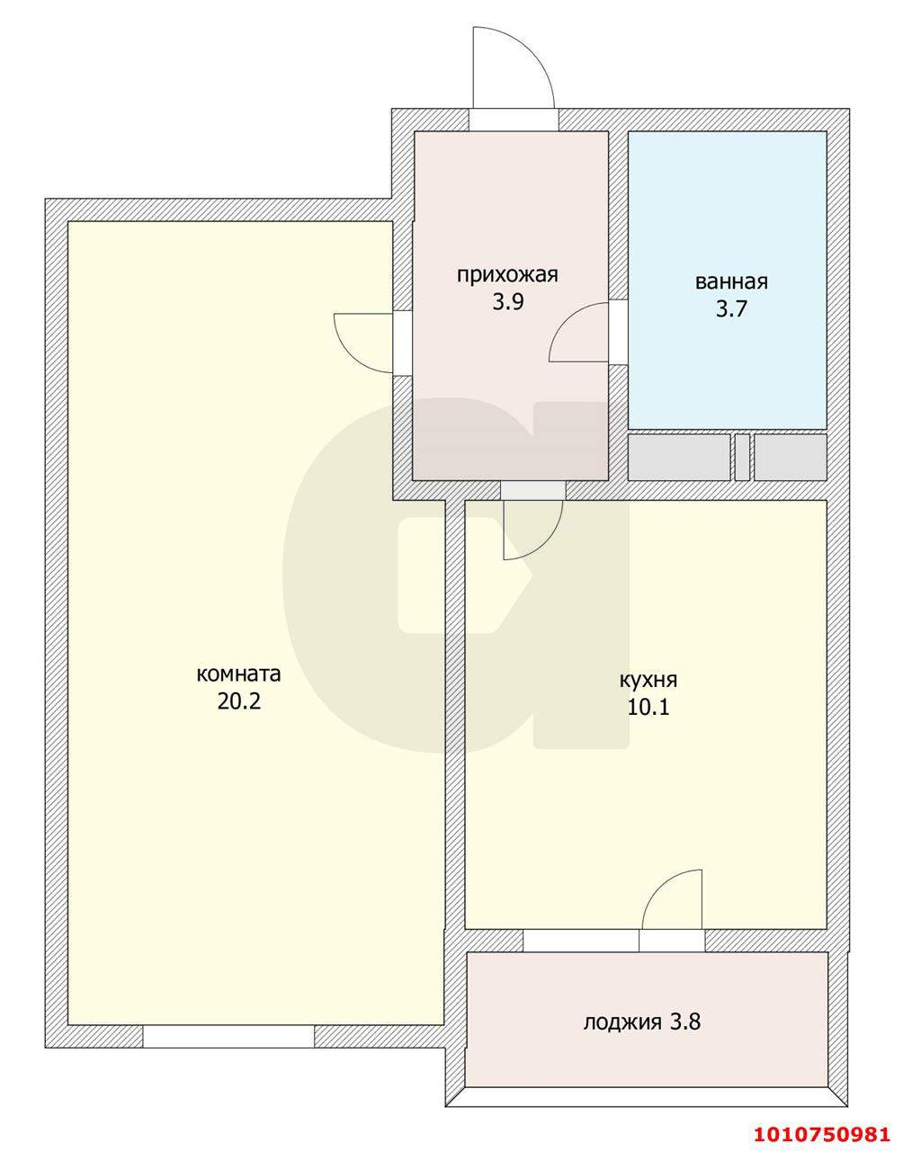 Продажа 1-комнатной квартиры, Краснодар, Гаражная улица,  д.87
