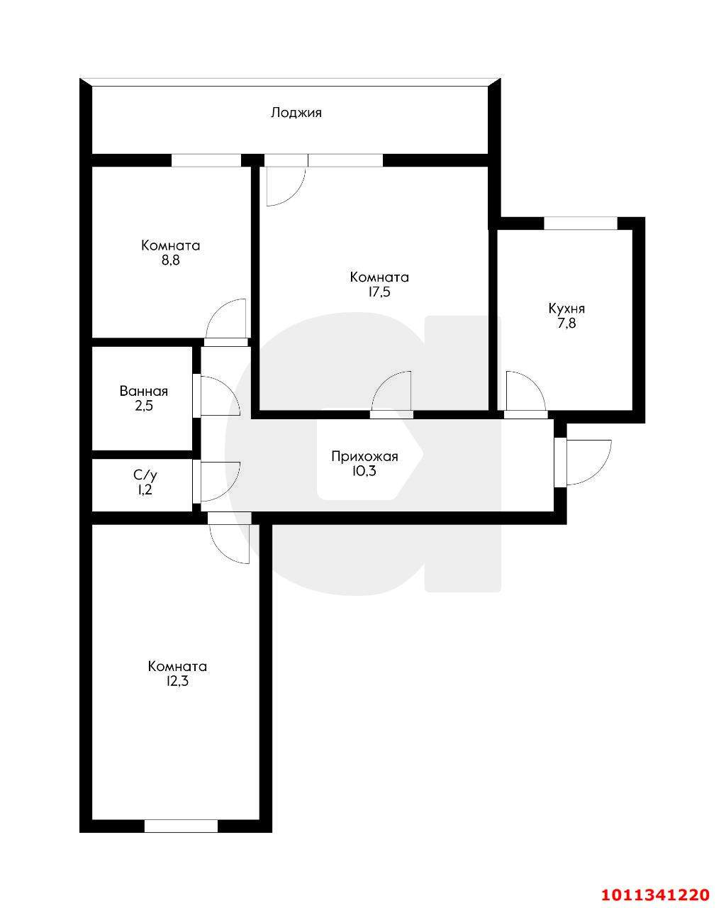 Продажа 3-комнатной квартиры, Краснодар, Трудовой Славы улица,  д.19