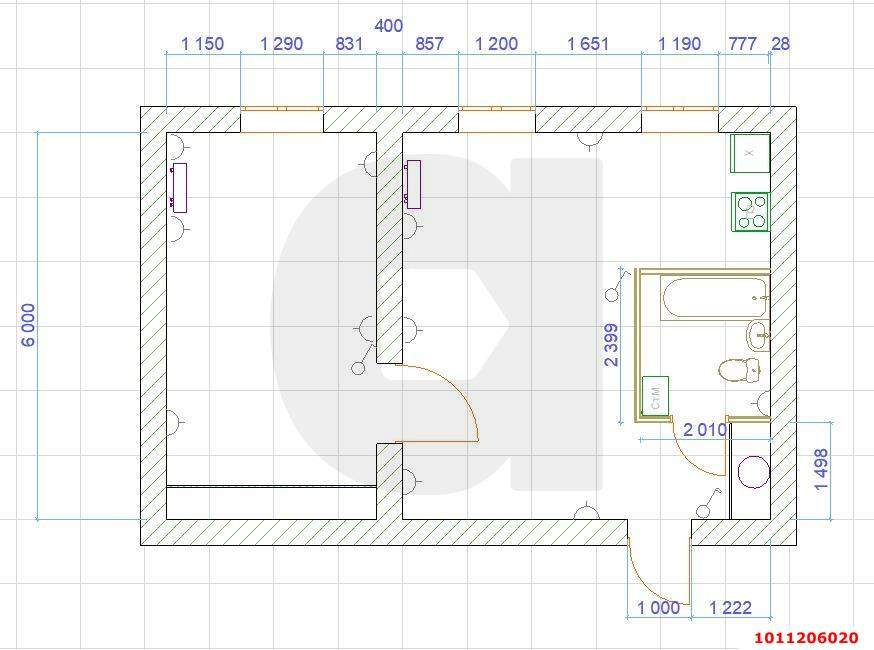 Продажа 2-комнатной квартиры, Краснодар, Кадетская улица,  д.22