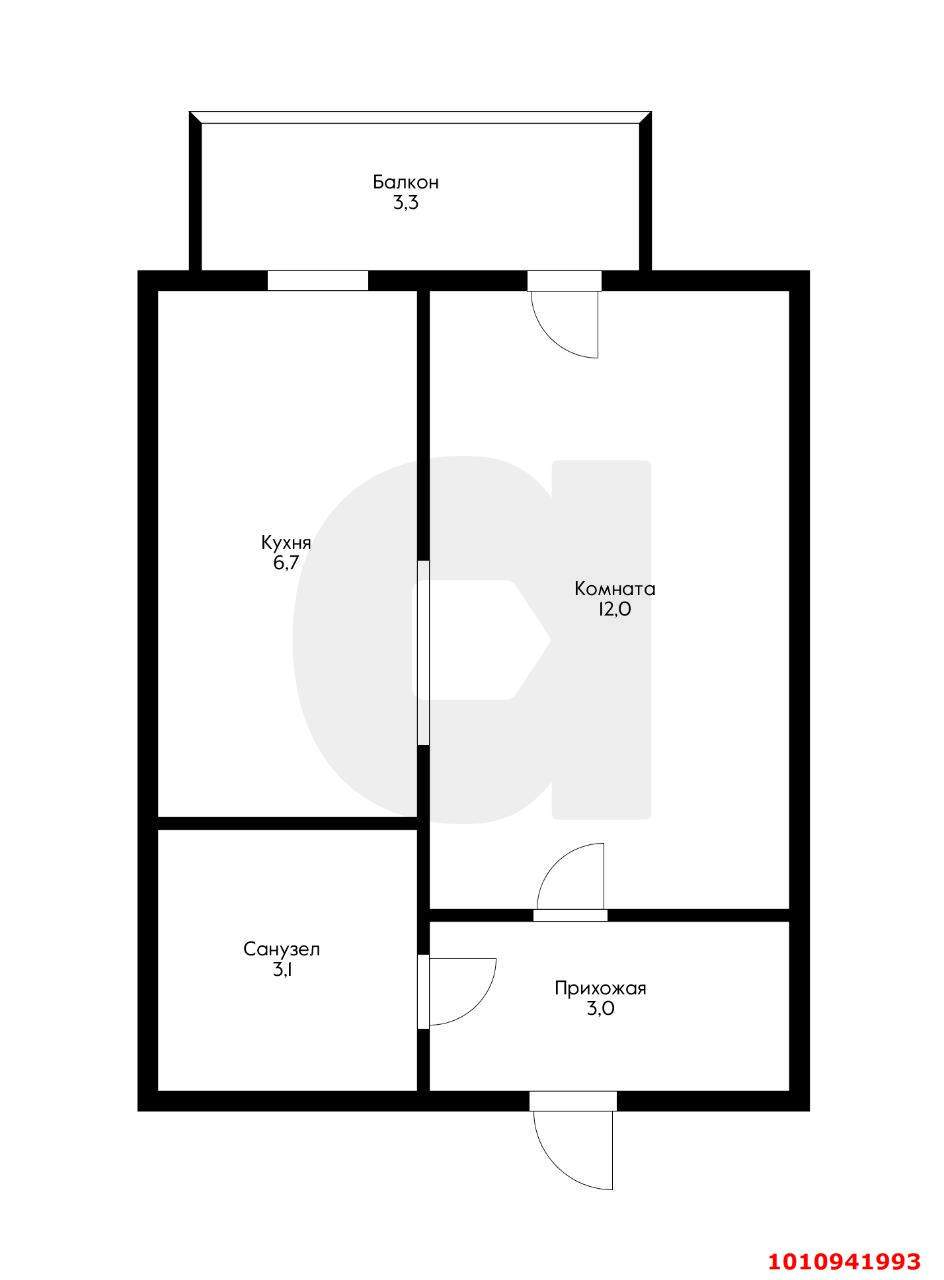 Продажа 1-комнатной квартиры, Яблоновский, Тургеневское шоссе улица,  д.33/3к13