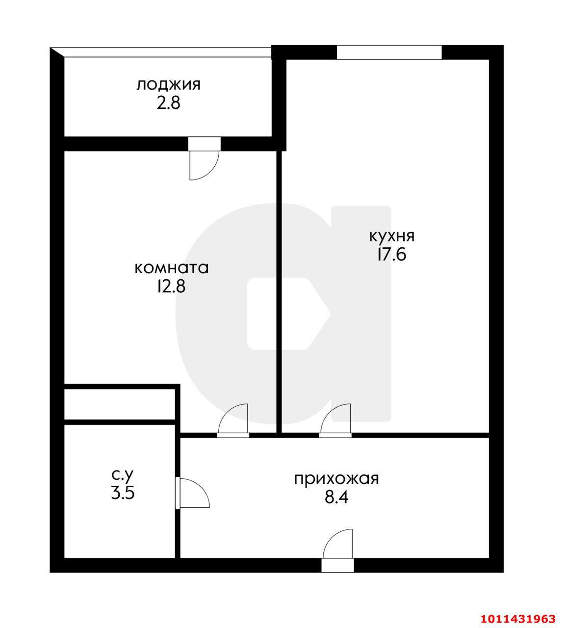 Продажа 1-комнатной квартиры, Краснодар, им. Леонида Лаврова улица,  д.8к1