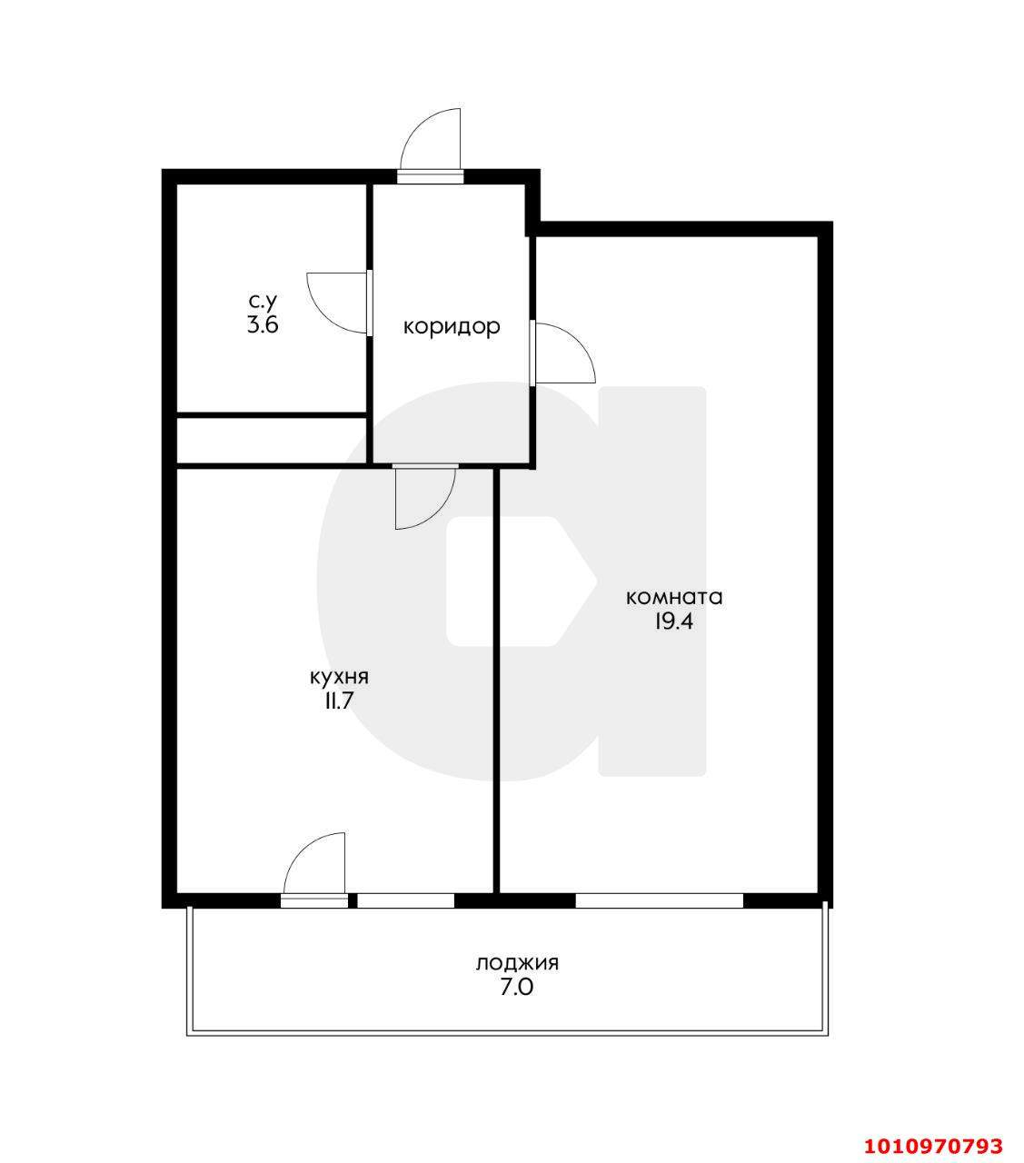 Продажа 1-комнатной квартиры, Краснодар, Бородинская улица,  д.150Б