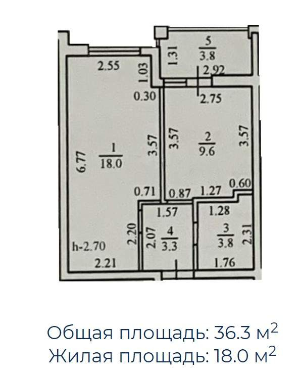 Продажа 1-комнатной квартиры, Мысхако, Шоссейная улица,  д.39