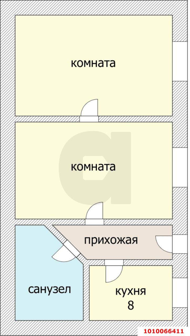 Продажа 2-комнатной квартиры, Краснодар, Новая улица,  д.69