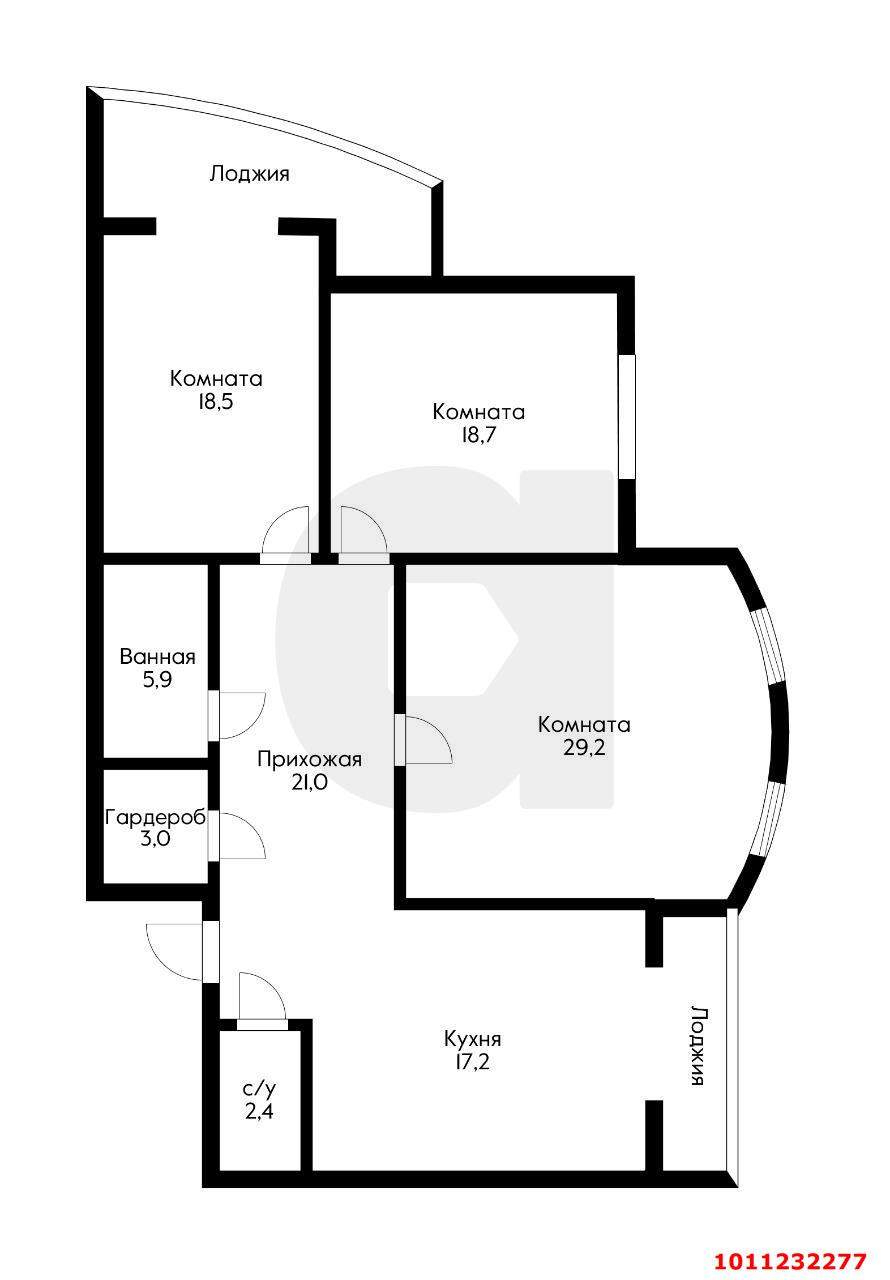 Продажа 3-комнатной квартиры, Краснодар, им. Циолковского улица,  д.5